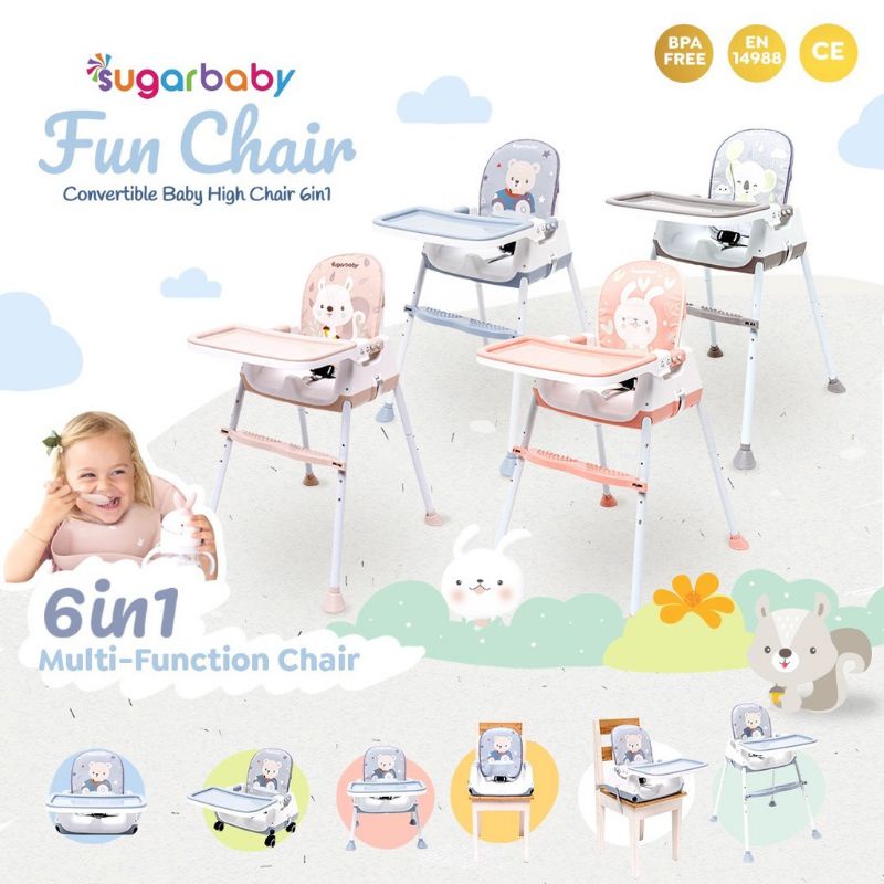 Sugarbaby Fun Chair 6 In 1/kursi makan baby