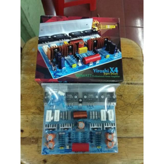 KIT POWER AMPLIFIER YIROSHI X4 +TR 500watt mono