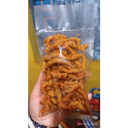 

Usus crispy pedas 100gr