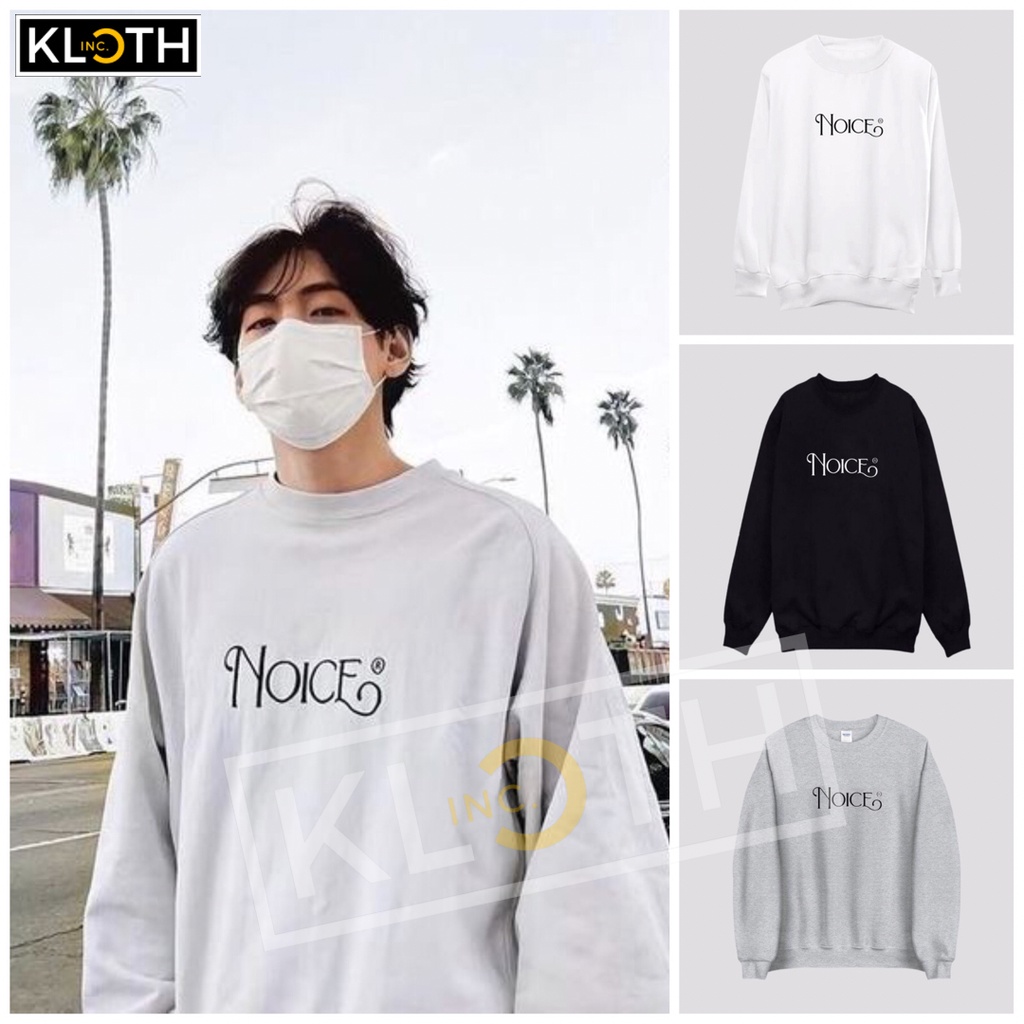 [PREMIUM] Sweater Crewneck Sweatshirt BTS Taehyung NOICE PTD ON STAGE LA Cotton Fleece Premium Unisex