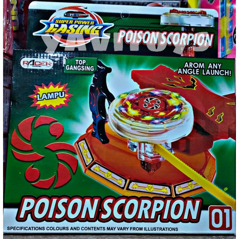 Jual Mainan 200201-4L MAINAN ANAK EDUKASI GANGSING TARIK POISON SCORPION / MAINAN GANGSING TARIK PLU