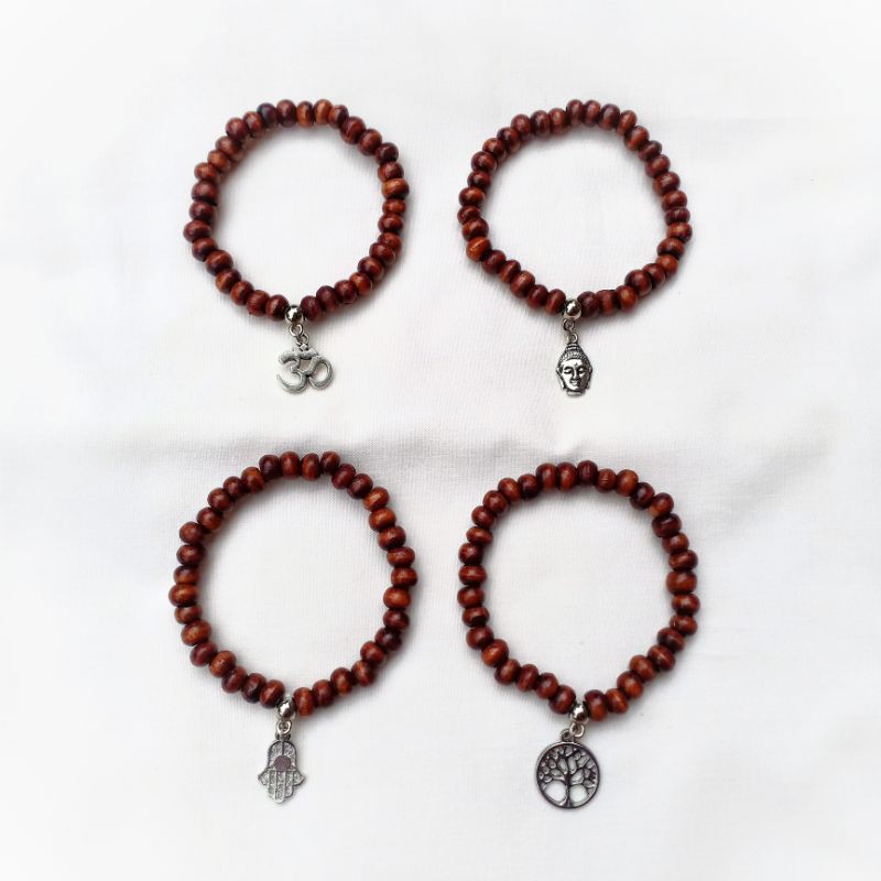 Gelang Kayu Yoga / Gelang Kayu / Gelang Khas Bali / Aksesoris Bali Murah