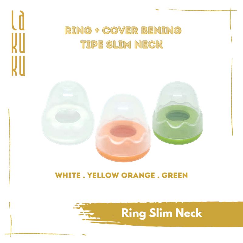 Lakuku - Screw Cap Nipple Cover Ring dan Penutup botol susu Wideneck PP 160ml 240ml