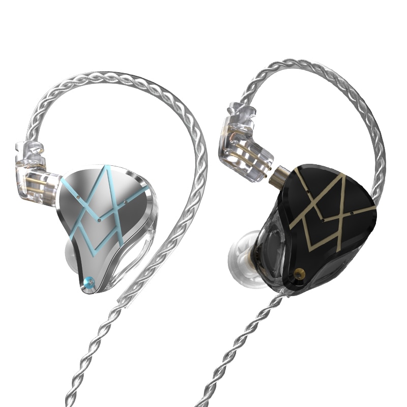 Kz Asx 20ba Earphone In Ear Hifi Bass Bahan Metal Dengan Fitur Noise Canceling Untuk Dj