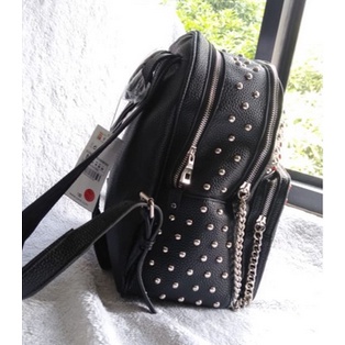 PGBAGS-Tas Ransel Wanita Import *Zara Basic* Backpack Manik-Manik PREMIUM#164323