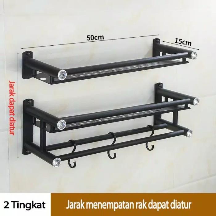Rak Toilet | Rak Kamar Mandi Stainless Anti Karat Rak Tempat Sabun Shampo Rak Dapur Kualitas Terbaik