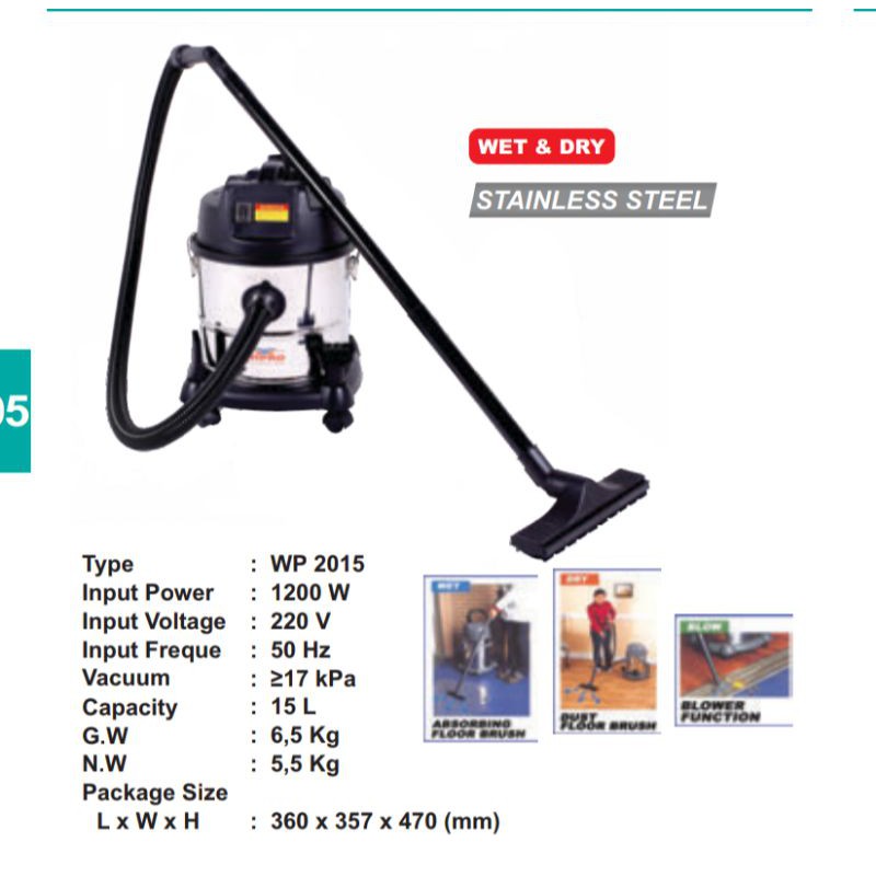 vacum cleaner WP 2015