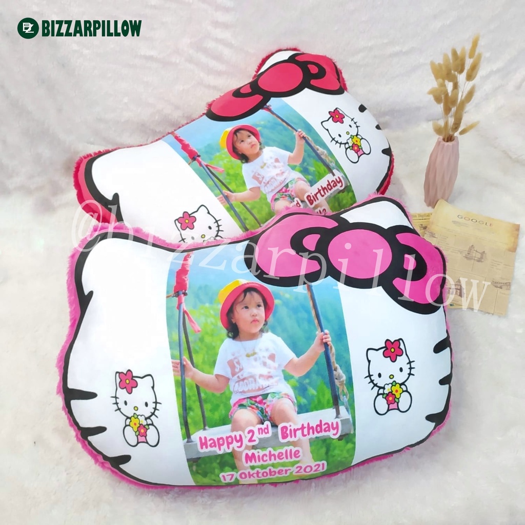 Bizzarpillow Bantal Custom Kepala Hello kitty 60 x 80 BZ200