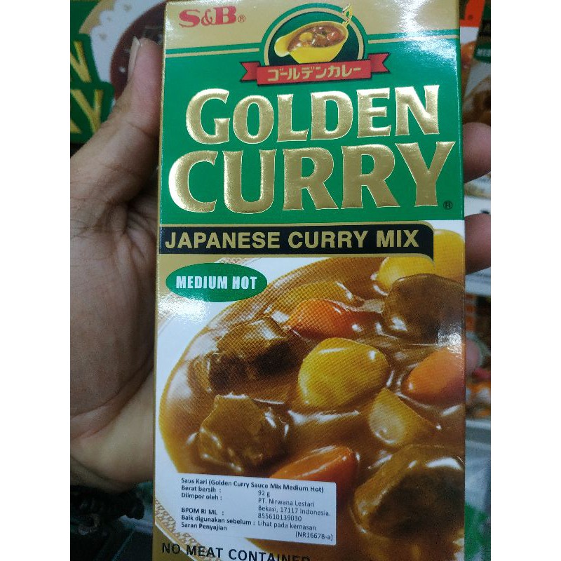 

golden curry mix medium hot 92gr