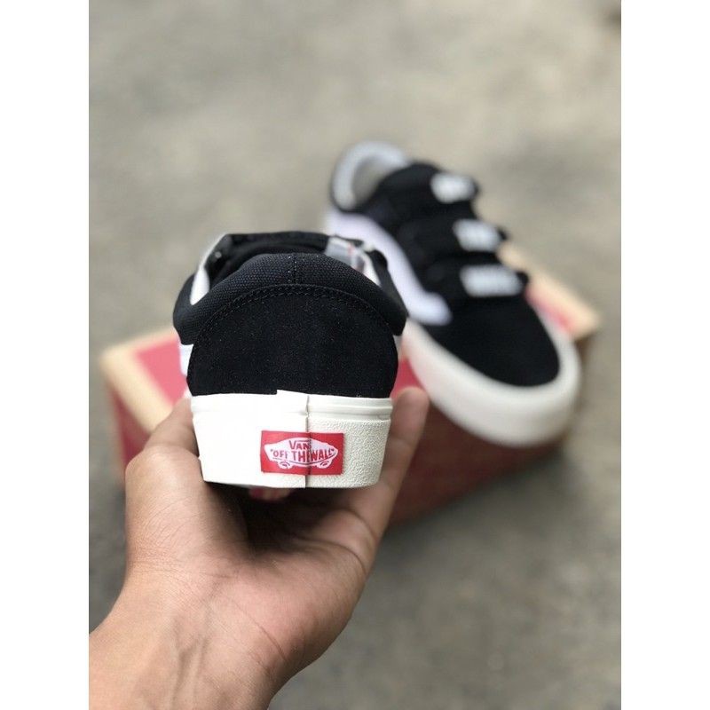 SEPATU VANS OLDSCHOOL VELCRO PEREKAT HITAM PUTIH OG