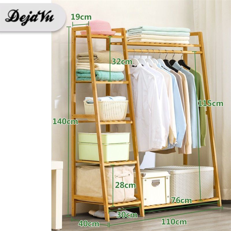 Dejavu Rak Gantungan Baju Dengan Rak 5 Susun Tempat Dejavu Rak Gantungan Baju Dengan Rak 5 Susun Tempat