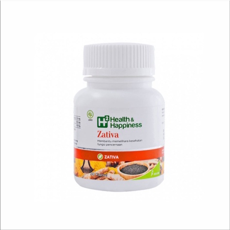 H2 HEALTH &amp; HAPPINESS ZATIVA - KESEHATAN PENCERNAAN ISI 30 CAPS