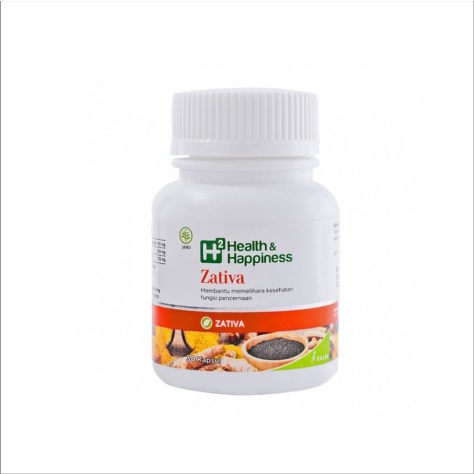 H2 HEALTH &amp; HAPPINESS ZATIVA - KESEHATAN PENCERNAAN ISI 30 CAPS