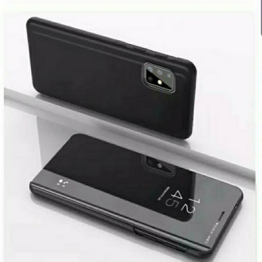 SAMSUNG A52S 5G A32 4G A32 5G A52 A72 A12 M51 M11 M21 M31 CASE CLEAR VIEW MIRROR FLIP STANDING HARDCASE WALLET STAND