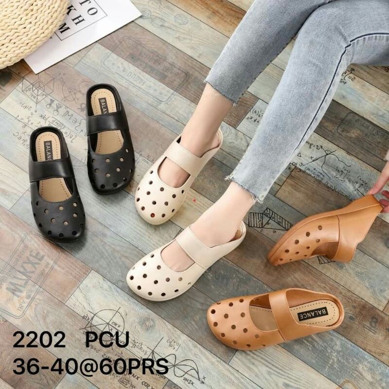 sandal slip on karet wanita ringan - sandal selop cewek Balance