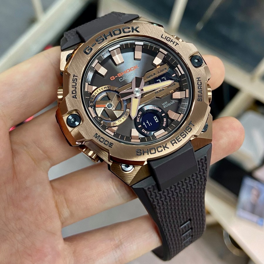 JAM TANGAN PRIA CASIO G-SHOCK GST-B400MV-5A GSTB400MV-5A BROWN ORIGINAL