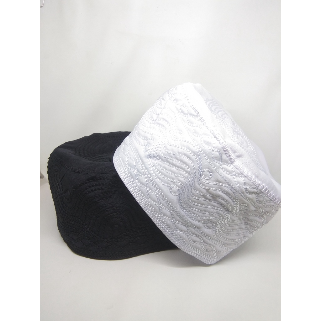 Peci Madinah Peci Haji Kopyah Putih Polos Kopyah Haji