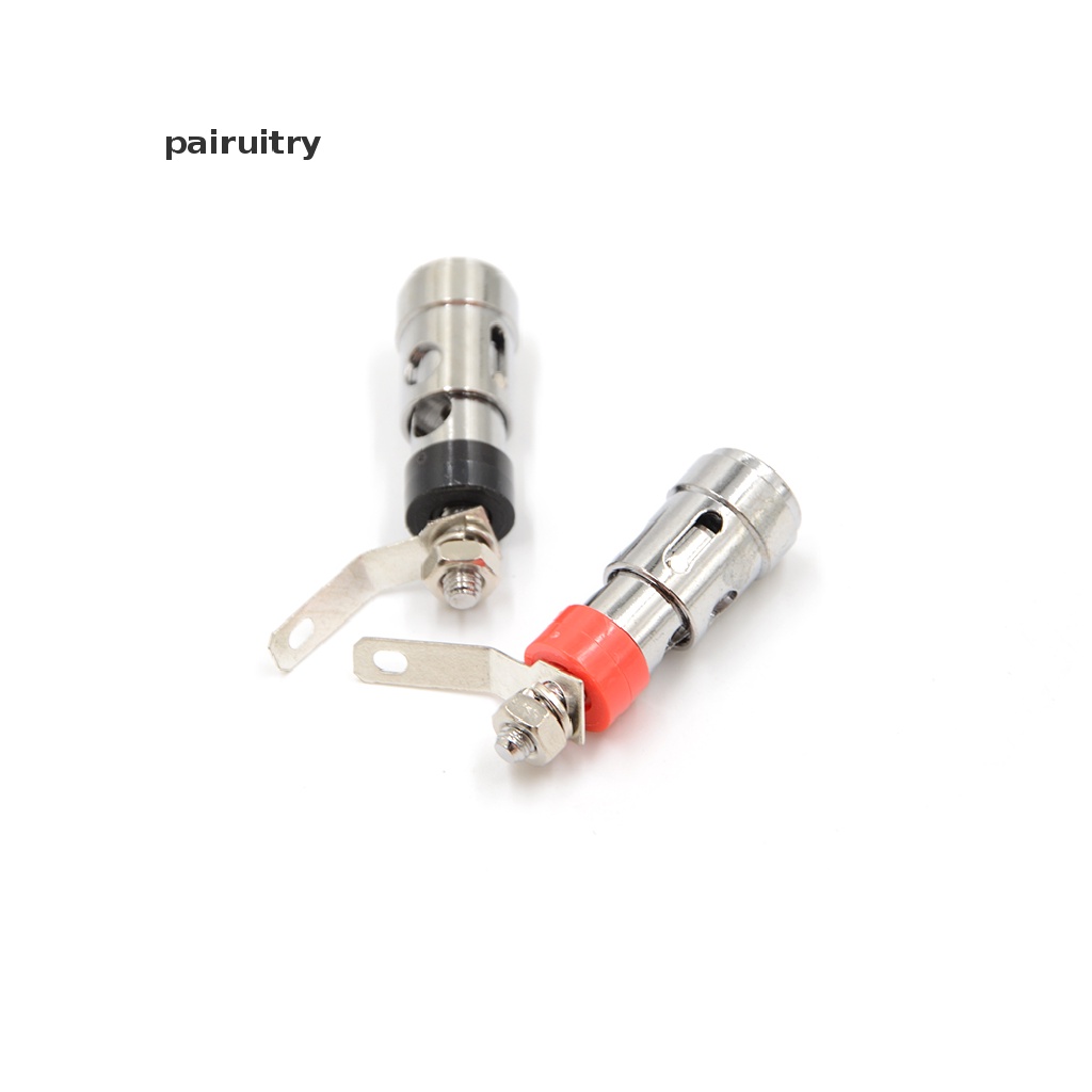 Prt 2pcs Terminal Binding Post Tipe Pegas Lapis Nikel Untuk Speaker Audio AMP PRT