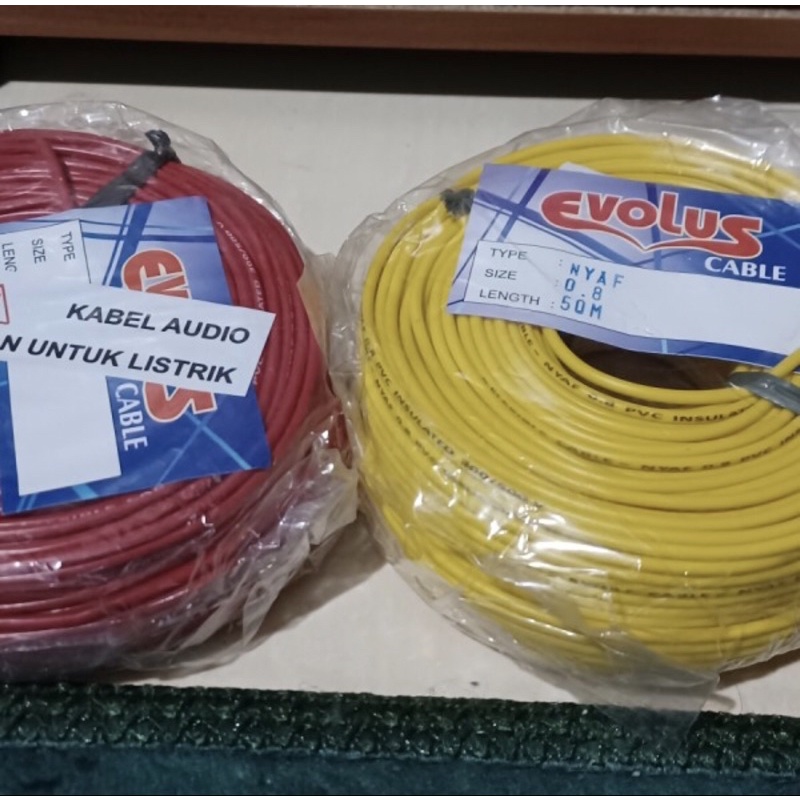 Kabel Listrik Serabut 0.8 mm NYAF Tunggal AWG 18