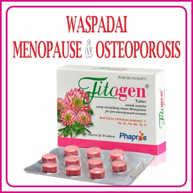 Fitogen harga box isi 30 suplemen menopause