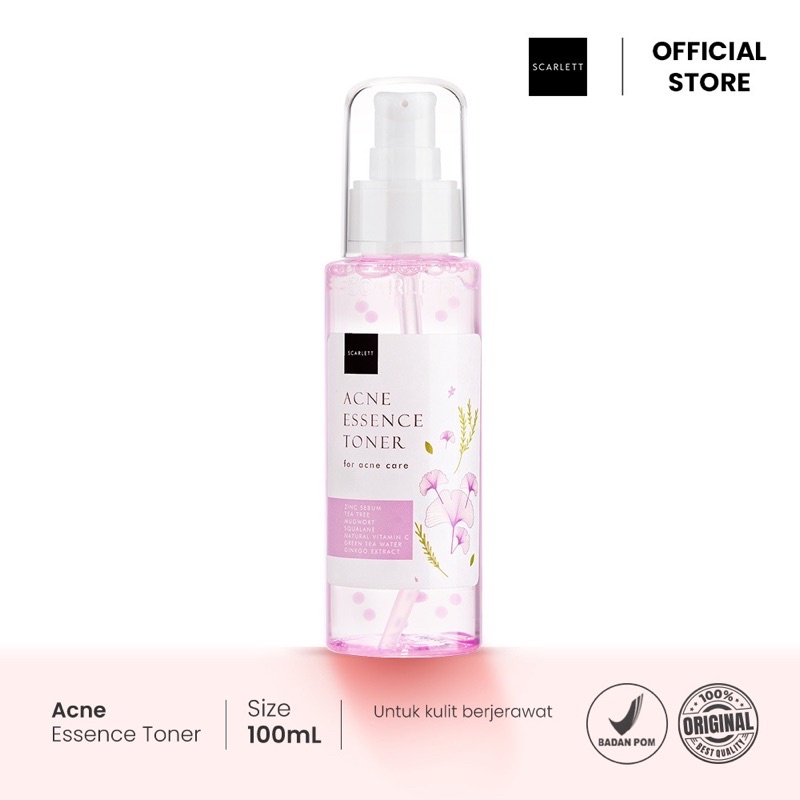 SCARLETT WHITENING TONER ESSENCE ACNE / TONER SCARLET WHITENING JERAWAT