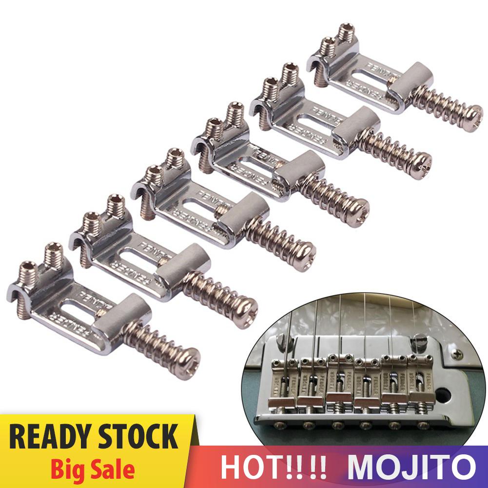 6pcs Roller Bridge Tremolo Saddles Untuk Gitar Elektrik Stratocaster Tele