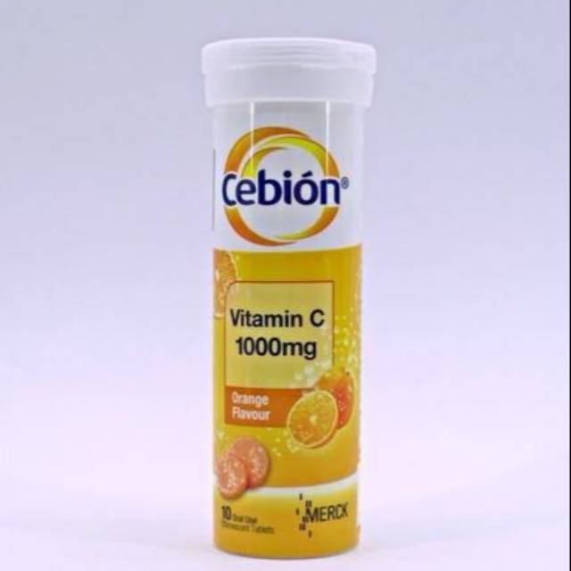 Cebion Vitamin C 1000mg Orange Flavour Effervescent Tablets Shopee Indonesia