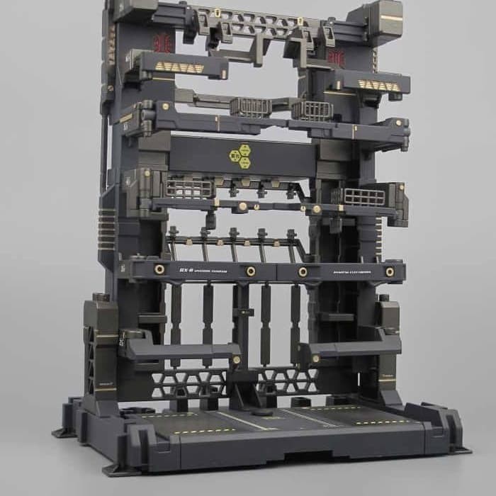 MS Cage Gundam MG RG HG Diorama Hangar Stand Action Base Decal hanggar