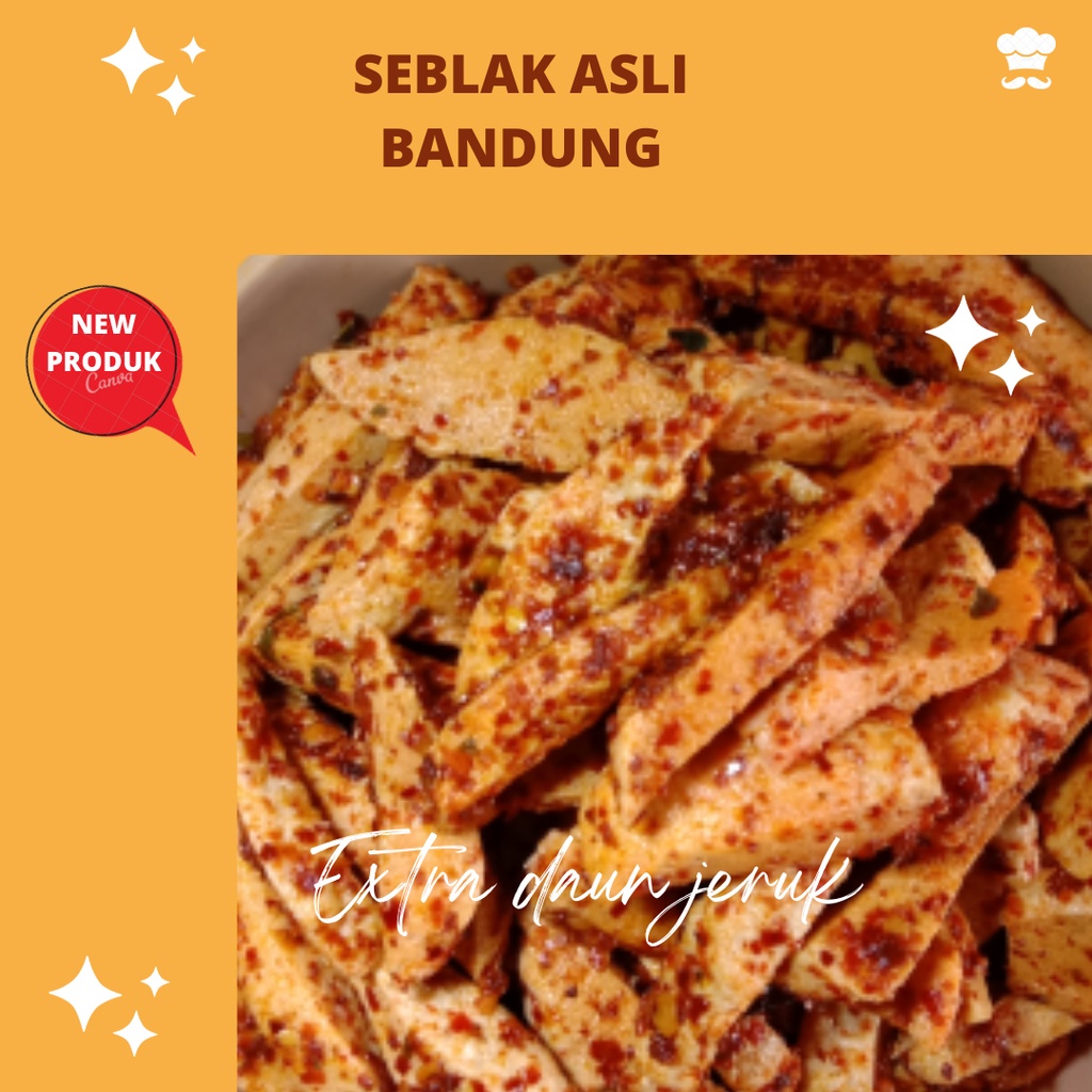 

kerupuk seblak kerupuk bawang kerupuk jablay pedas daun jeruk isi 500 gram
