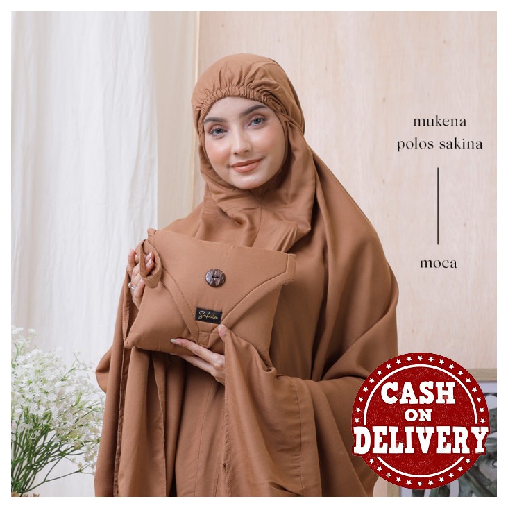 Mekena Remaja Rukuh Lajur Motif Bunga Perlengkapan Sholat Bahan H XL485 Mukena Dewasa Rayon Polos S