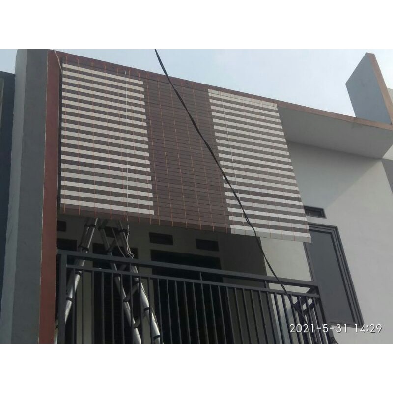 krey/tirai/kerai kayu motif warna