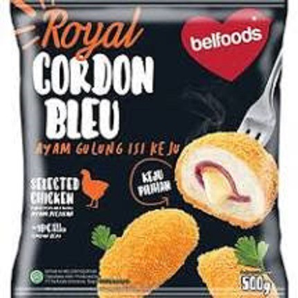 

belfoods royal chicken cordon bleau 500 gram 14 pcs