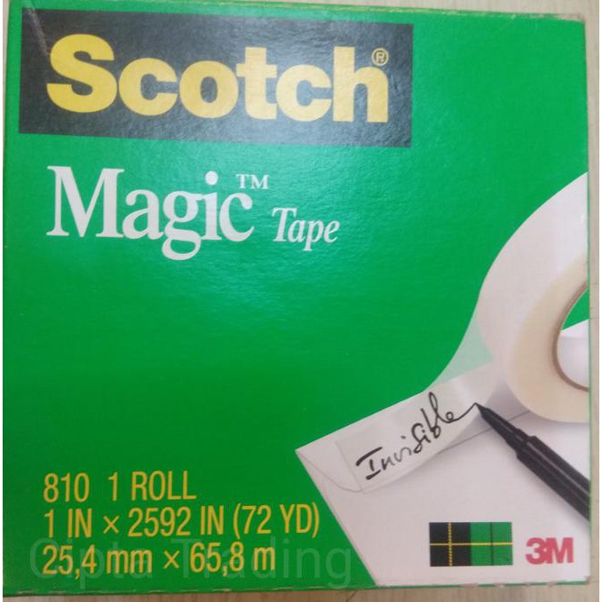 

Tape - Scotch - Magic Tape 810 (1 inch x 72 Yard)