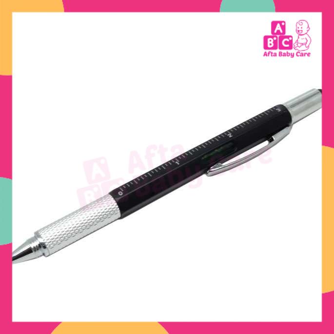 

Pena Pulpen Pen Multifungsi Stylus Penggaris Level Obeng Taffware