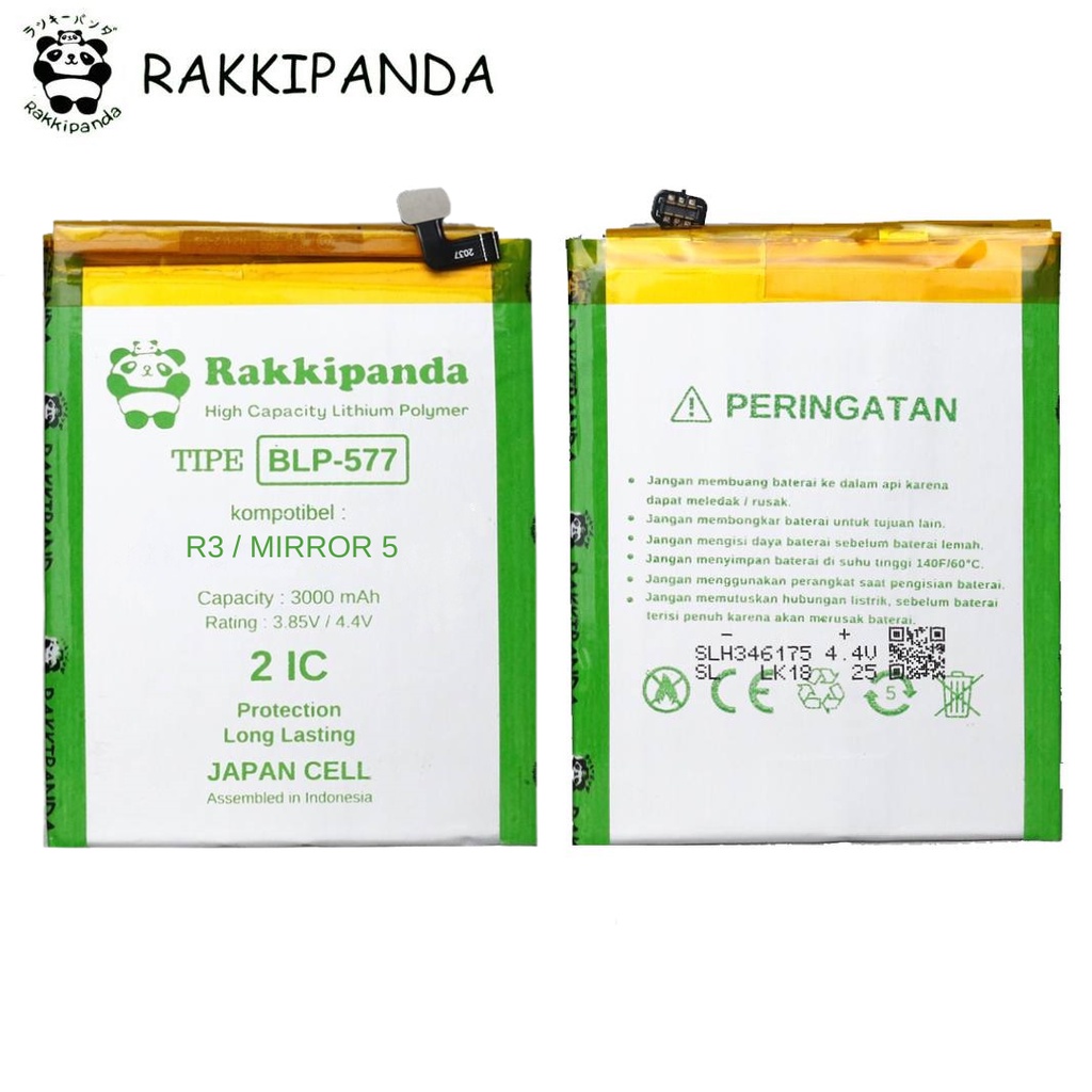 R/K- RakkiPanda - BLP577 BLP 577 R3 R7005 / R7007 / Mirror 5 A51W  Batre Batrai Baterai