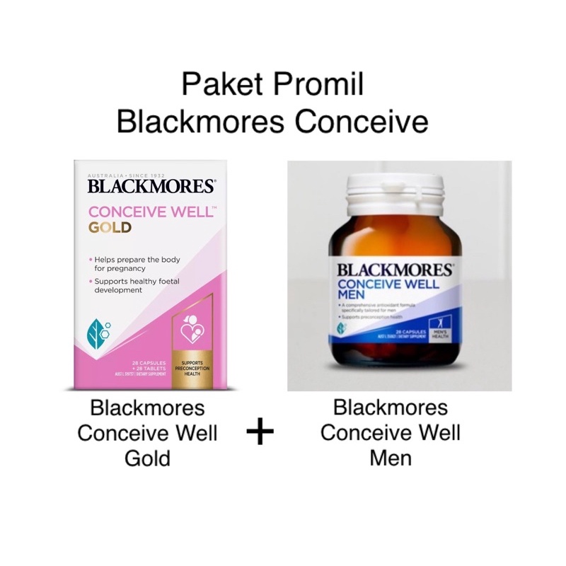 RK Paket Promil Blackmores Conceive Well Gold + Conceive Well Men
