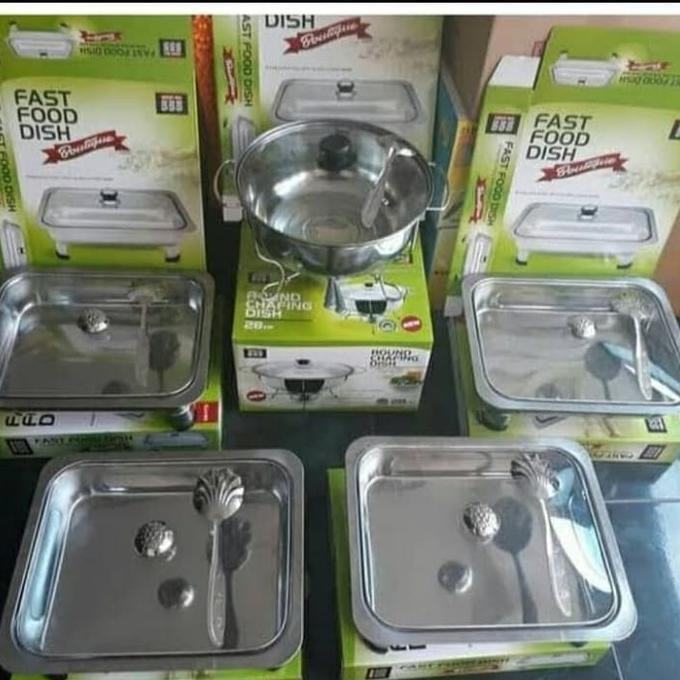 Jual prasmanan set full kaca (5set)tempat prasmanan full kaca | Shopee