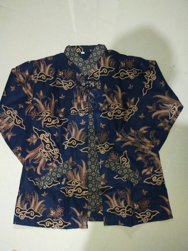 Atasan Batik Wanita Blouse Bolero Kombinasi Anisa Modern Motif Kekinian