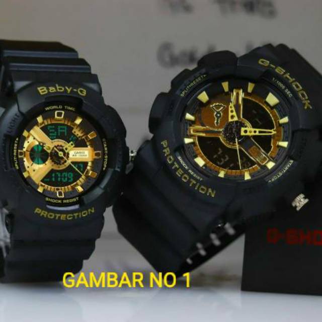 JAM CASIO BABY G WANITA DUALTIME COUPLE