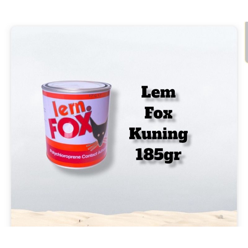 

Lem Fox 185cc / 185 gr / Lem Kuning Kaleng