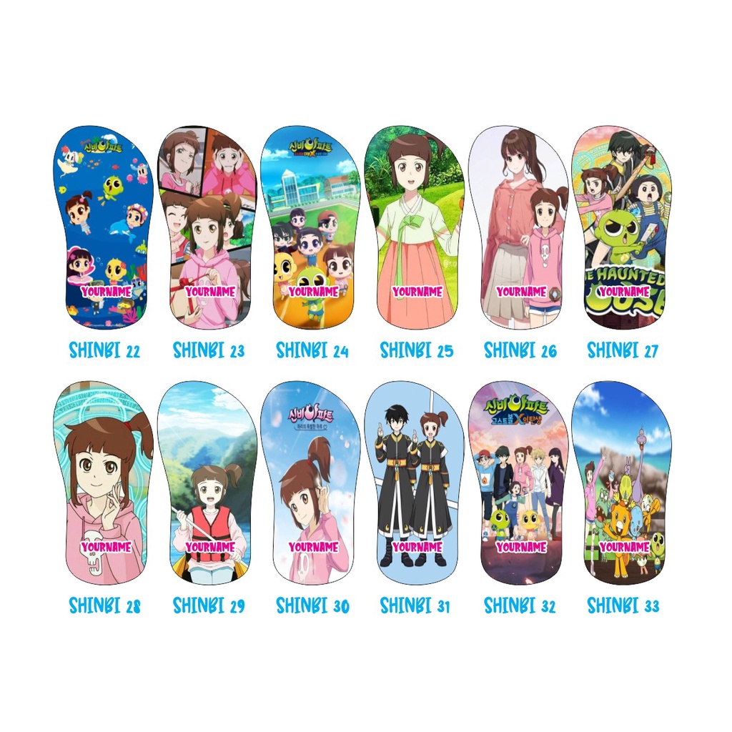 Sandal Karakter Little Pony Equestria Girls | Sendal Print | Sandal Jepit Anak Kids