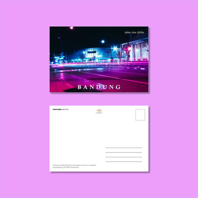

Kartu Pos/Postcard Jalan Asia Afrika Bandung