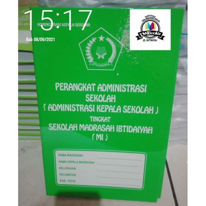 

PERANGKAT BUKU ADMINISTRAS KEPSEK MI