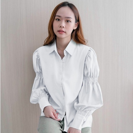 BEFAST - ZEC Blouse KANZEALEA / Thalia Basic Kemeja / Kemeja Wanita Casual / Kemeja Kantor / Atasan Wanita OOTD / Kemeja Kekinian