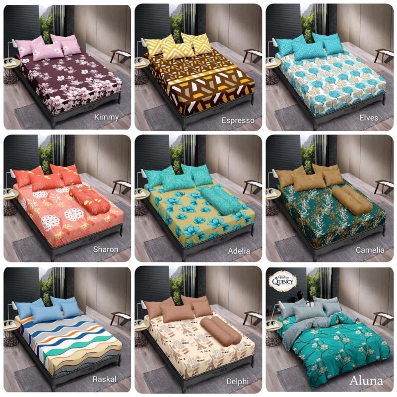 Sprei Vallery Quincy 160 B2 Bantal 2 Burry Delphi Bonita Terbaru 180 B4 Polos Masker Lady Rose Carmi