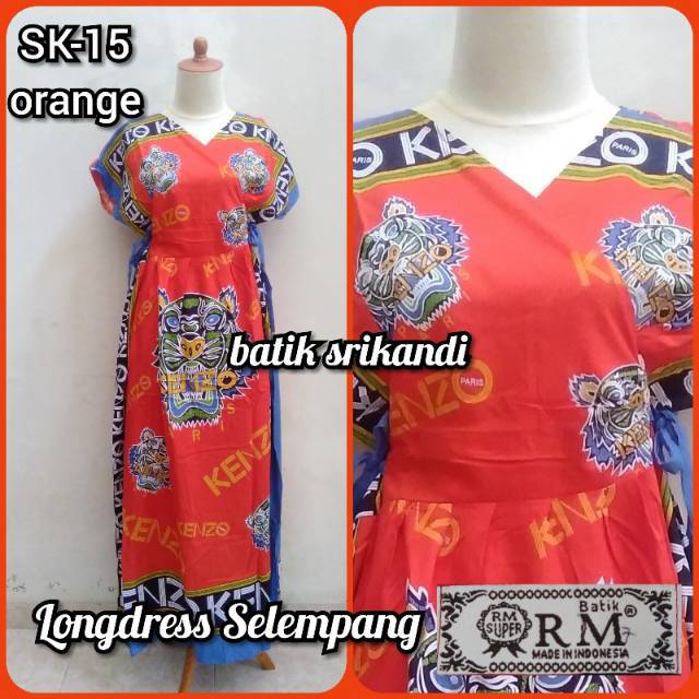 Daster Longdress Selempang Kimono Batik RM