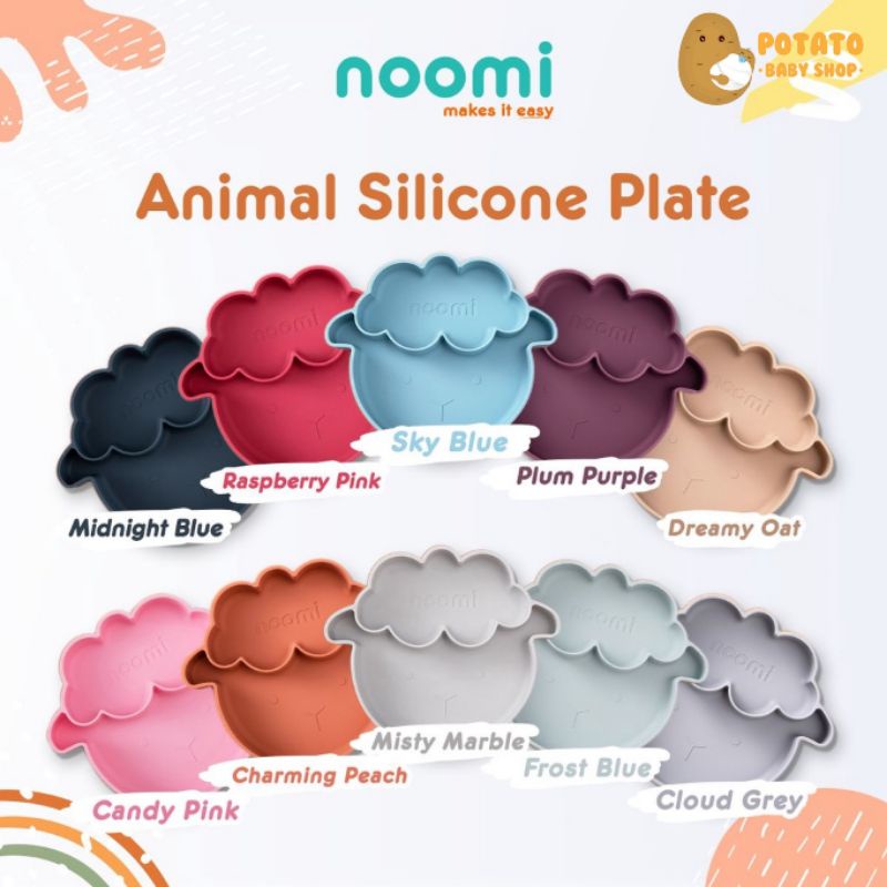 Noomi - Animal Silicone Plate - Piring Makan Anak