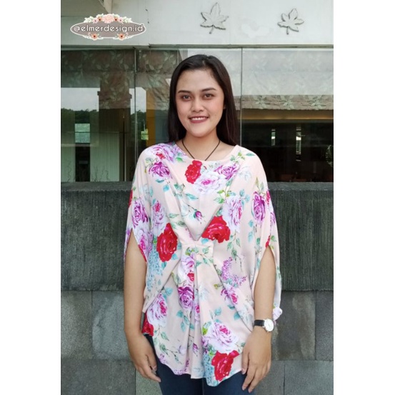 Blouse Floral | Blouse Motif Bunga | Blouse Kekinian | Blouse Wanita Motif Bunga