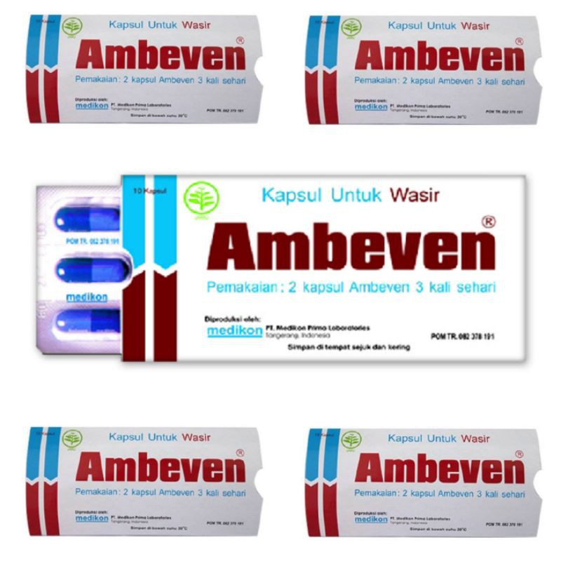 Ambeven / Obat Herbal / Obat Wasir / Obat Ambeien 1 blister @ 10 kapsul