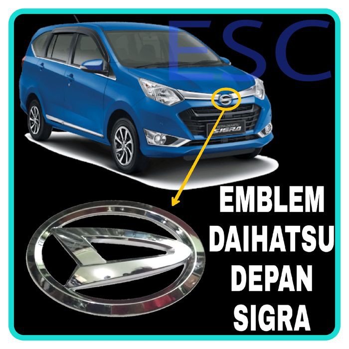 Emblem Daihatsu Depan SIGRA Pengganti Logo Daihatsu Bawaan Depan Sigra